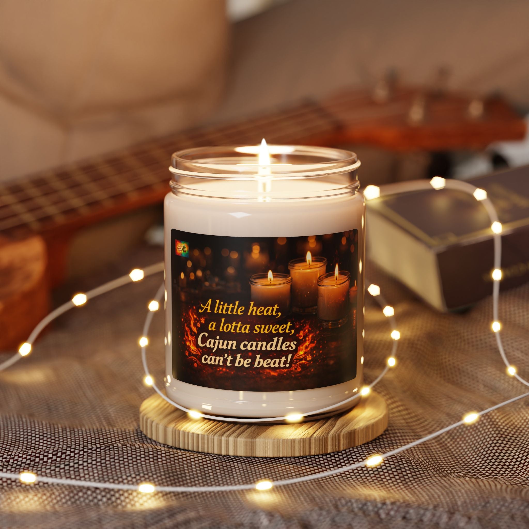 Copy of Cajun Scented Soy Candle 9oz — "A little heat, a lotta sweet" Aromatherapy Jar