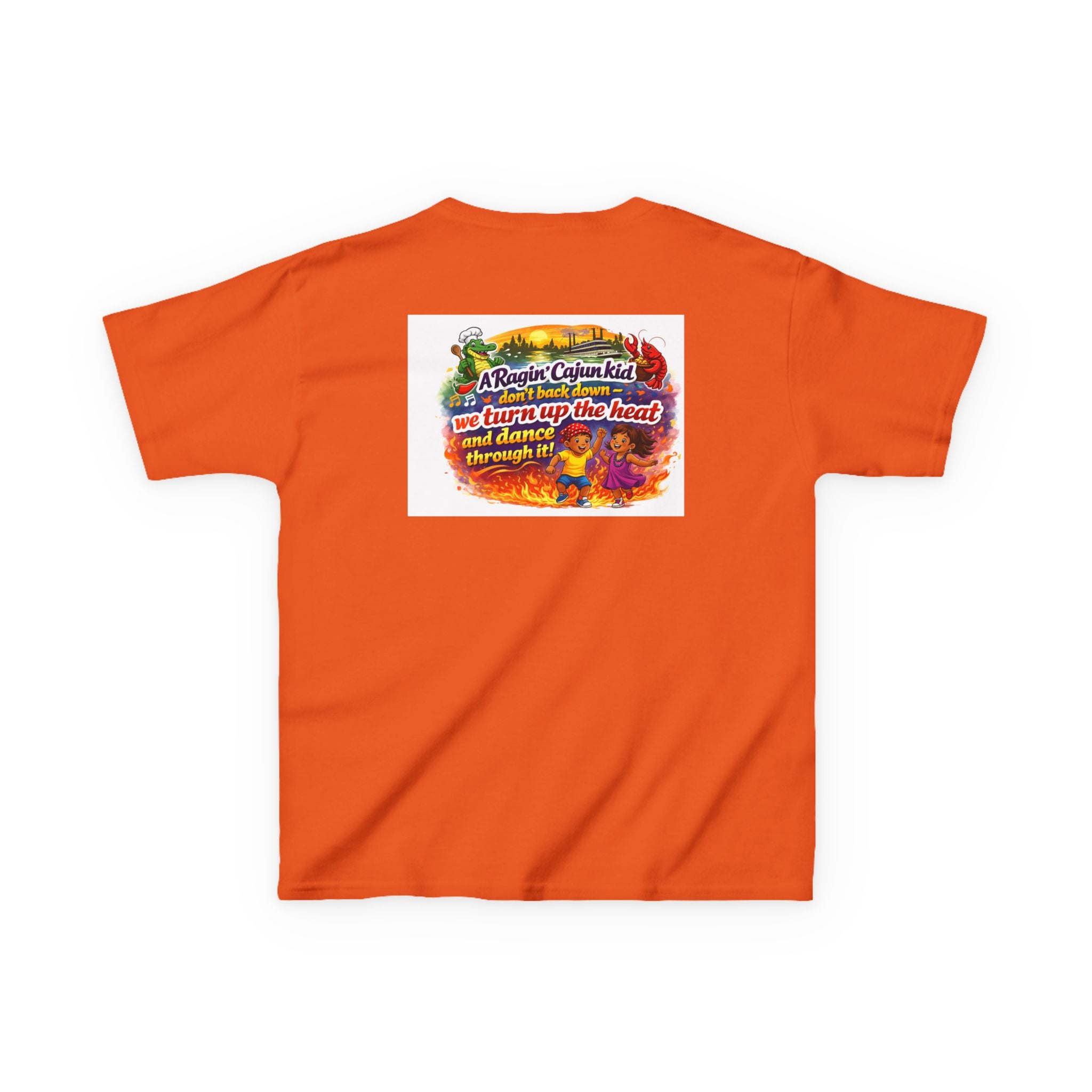 Copy of Copy of Kids Tee — 'Ragin' Cajun' Colorful Creole Heat Graphic T-Shirt