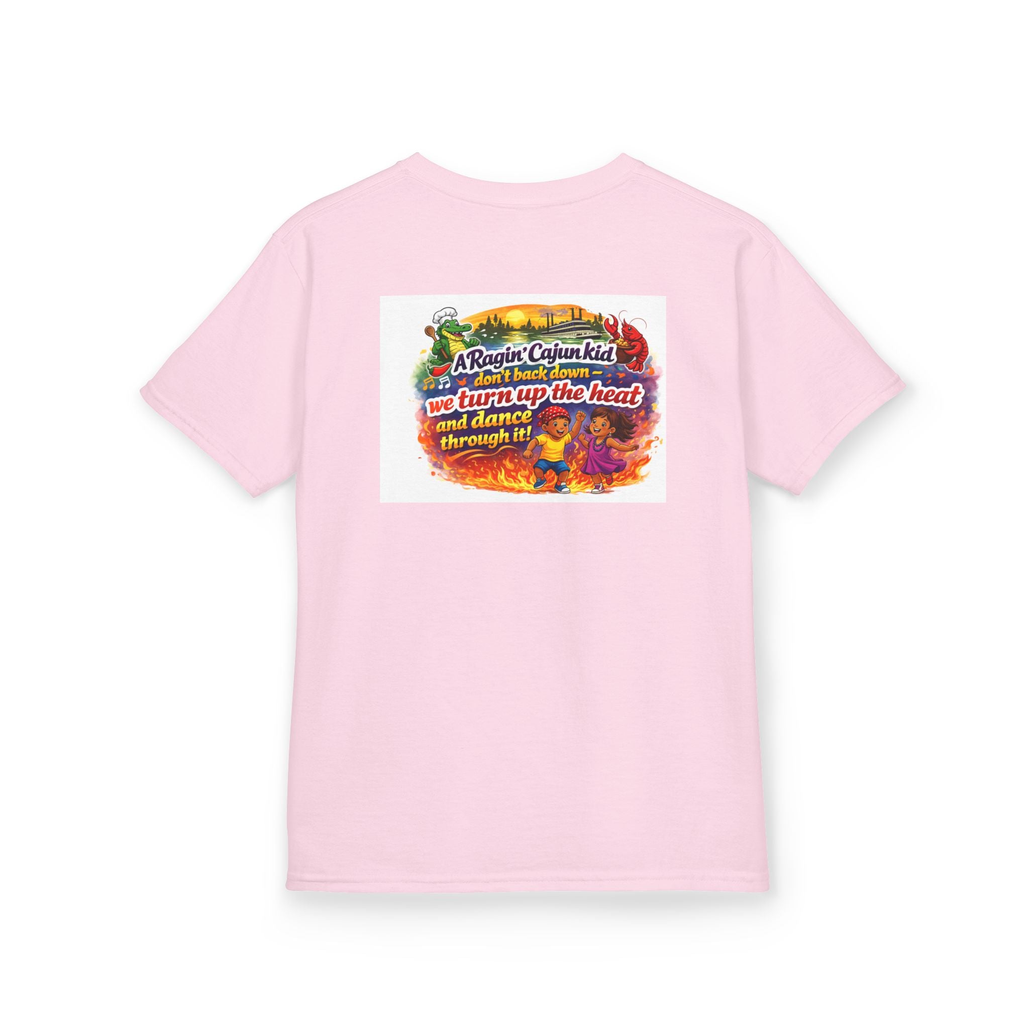 Copy of Copy of Kids Tee — 'Ragin' Cajun' Colorful Creole Heat Graphic T-Shirt
