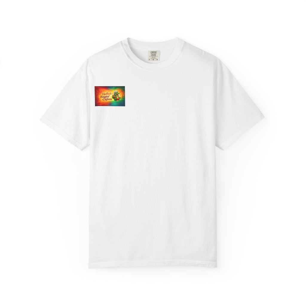 Copy of Copy of Copy of Copy of Copy of Cajun T-Shirt — "Raging Cajun" Front & "A Cajun heart don’t quit; it just gets spicier" Back