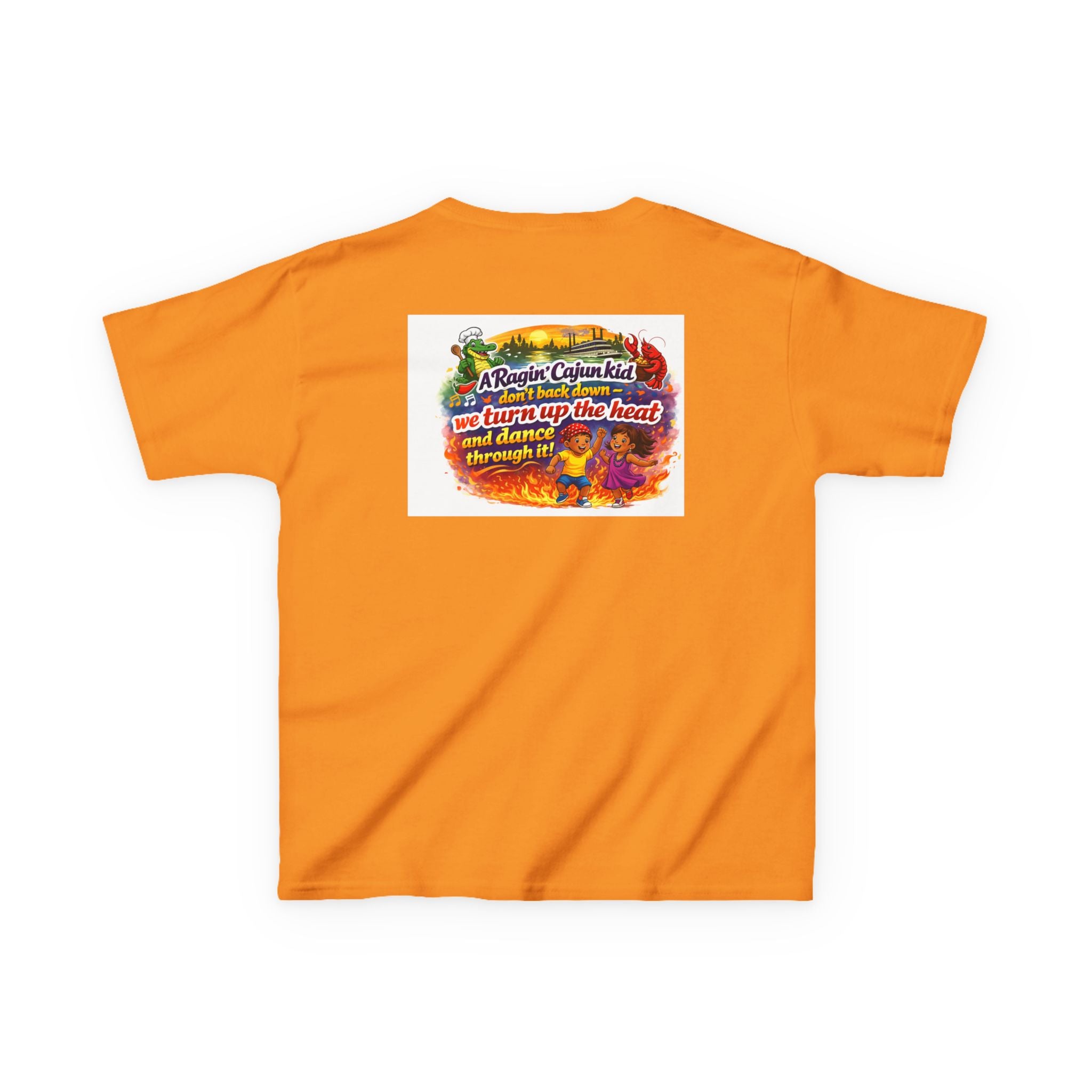 Copy of Copy of Kids Tee — 'Ragin' Cajun' Colorful Creole Heat Graphic T-Shirt