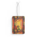 Car Air Freshener — Cozy Fall Coffee Scent (Pumpkin Spice Café Design)