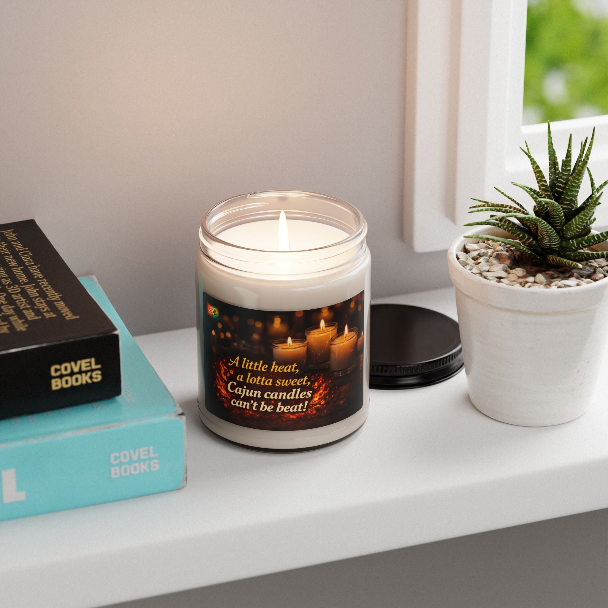 Copy of Cajun Scented Soy Candle 9oz — "A little heat, a lotta sweet" Aromatherapy Jar