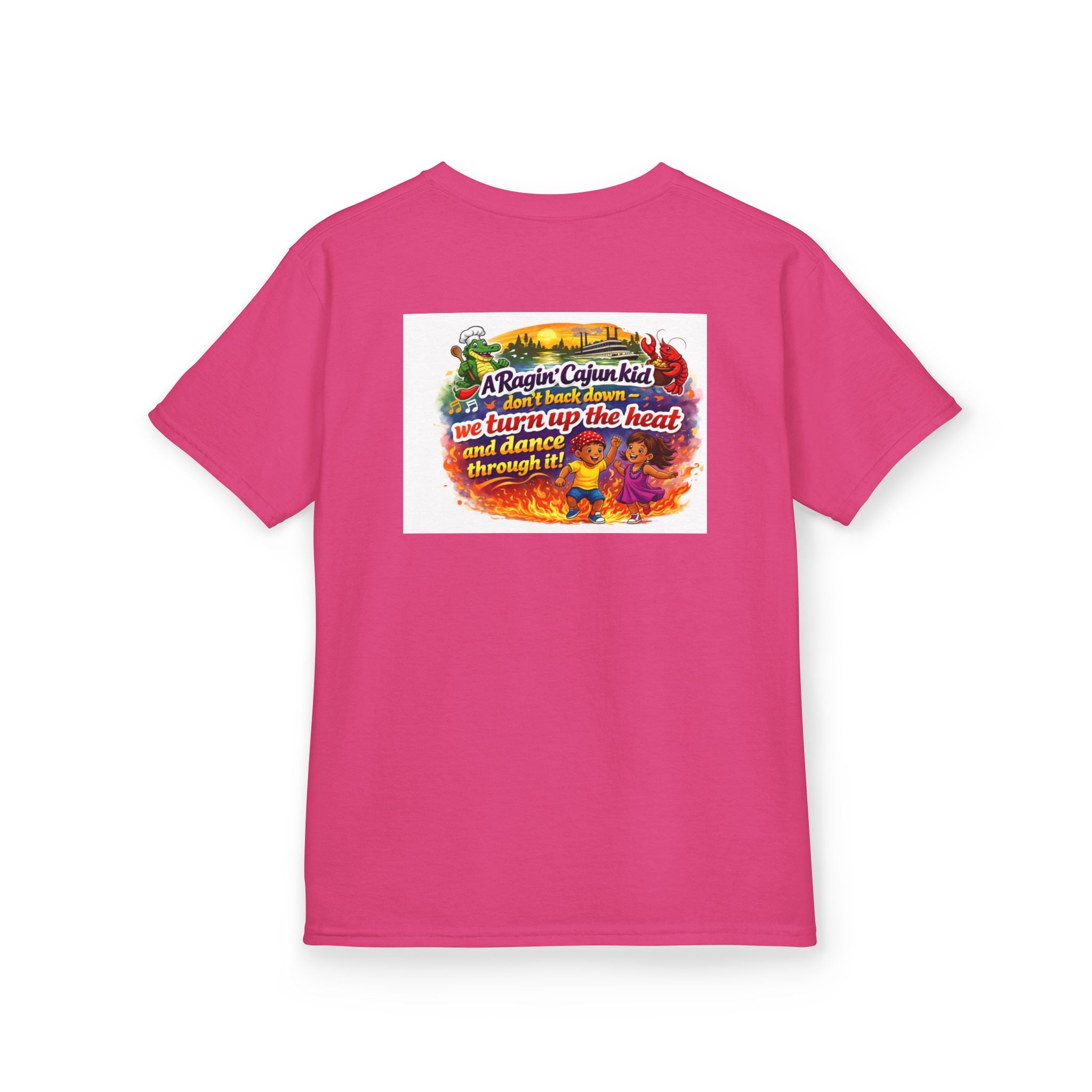Copy of Copy of Kids Tee — 'Ragin' Cajun' Colorful Creole Heat Graphic T-Shirt