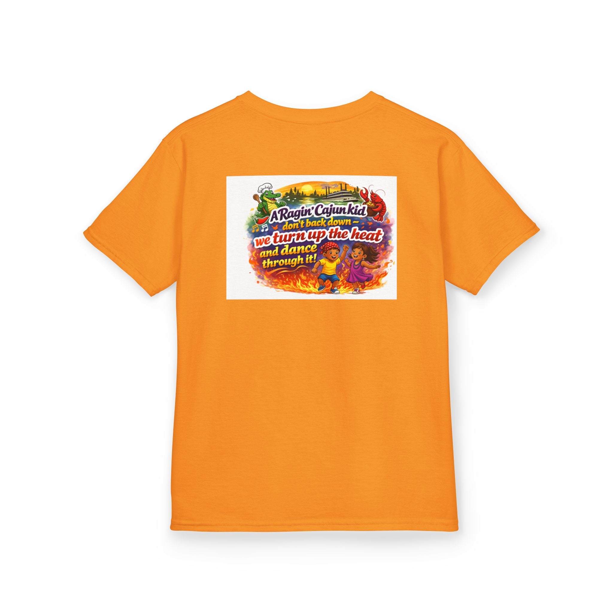 Copy of Copy of Kids Tee — 'Ragin' Cajun' Colorful Creole Heat Graphic T-Shirt